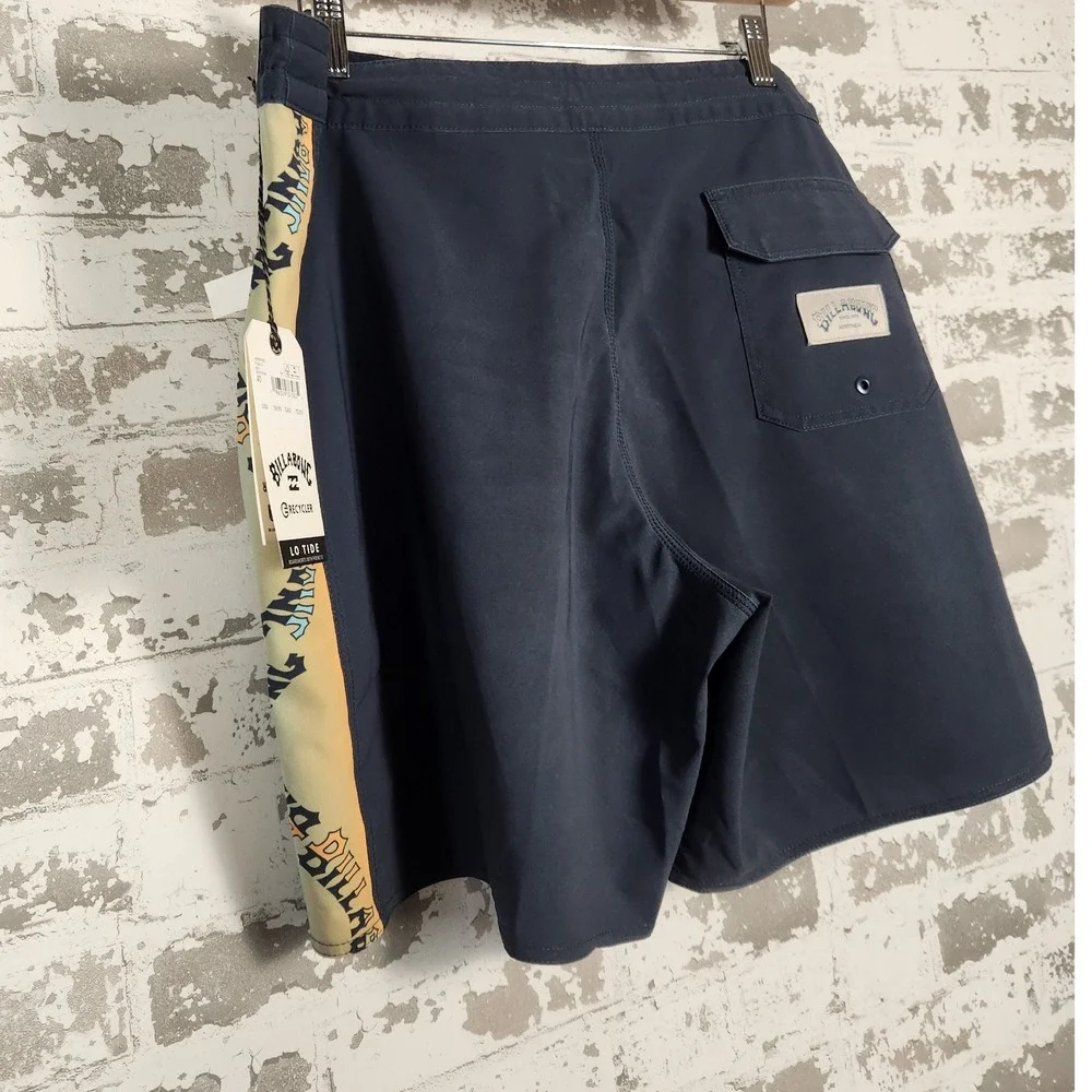 Billabong Men's Board Shorts Dbah Lo Tide Recycler Navy Blue Size 40 Swim Trunks